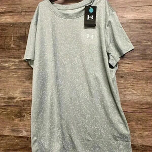 Under Armour Light Gray Blue Speckled T-Shirt